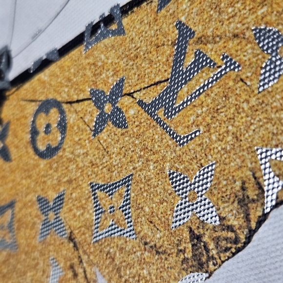 NEW Framed Fashion Butterfly "LV" Wall Art - Picture 5 of 10